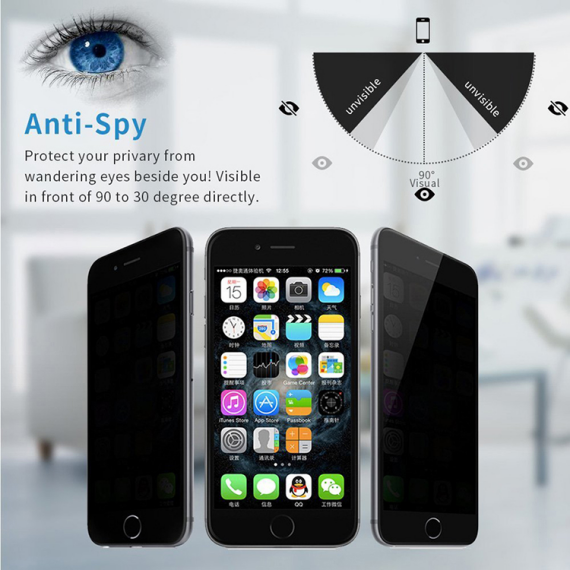 anti-spy privacy glass screen protector