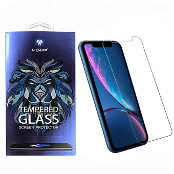 Iphone xr 9h 0,33 mm 2,5d hoge heldere gehard glas screen protectors