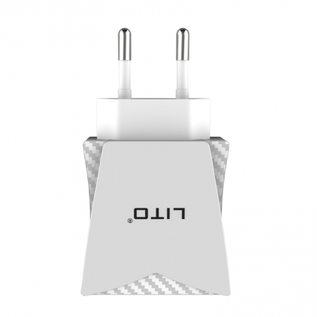 2.4A Dual-poort-wandlader Snel opladen USB-stekker Oplader Adapter 
