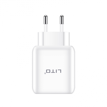 Quick Charge 3.0 Europese USB-wandlader Voedingsadapter Oplaadstekker met LED-lampje 
