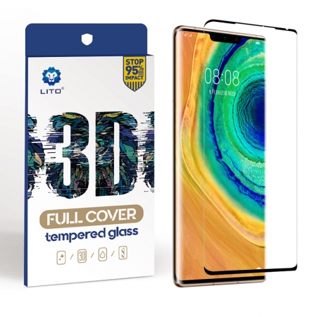 Huawei Mate 30 Pro Full Cover Anti-vingerafdruk Glazen Screenprotector 