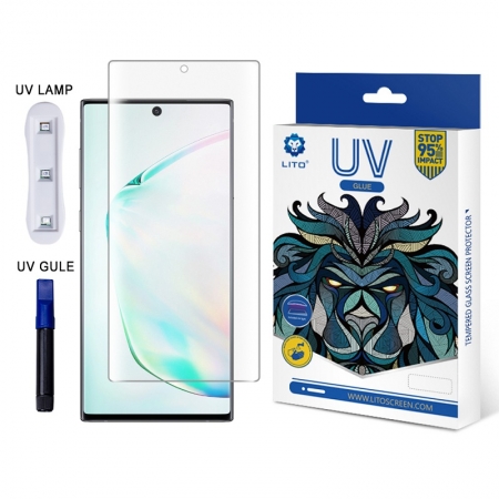 LITO UV Optische vloeibare lijm Volledige dekking Aanraakgevoeligheid Matte schermbeschermer voor Samsung Note 10/10 + 