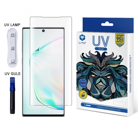 LITO UV Optische vloeibare lijm Volledige dekking Aanraakgevoeligheid Glazen schermbeschermer voor Samsung Note10 / 10 + 