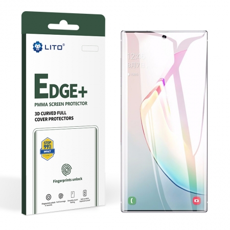 Edge + Volledige dekking Volledige lijm PMMA glazen schermbeschermer voor Samsung Galaxy Note10 