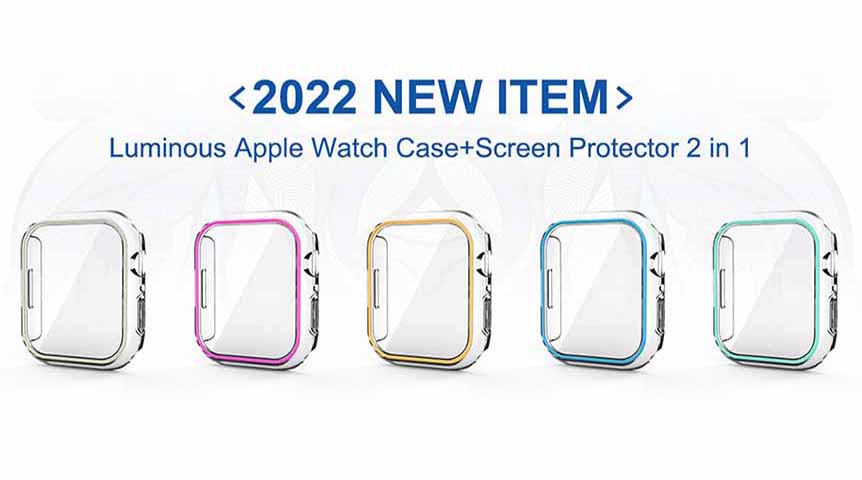 LITO Lichtgevende Apple Watch Case+Screen Protector 2 in 1
