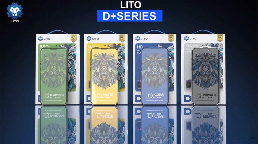 LITO D+ Pro schermbeschermer van gehard glas