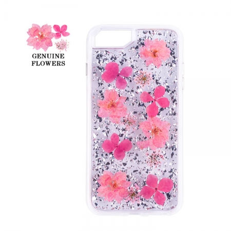 IPhone 7/8 Plus gedroogde echte bloemblaadje mobiele telefoon Case Cover 