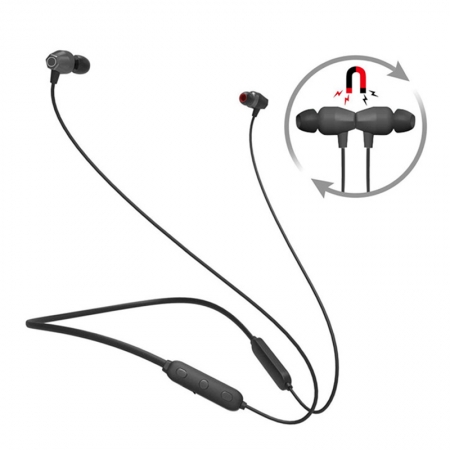 Magnetic Sweatproof Running Earbuds Bluetooth 4.2 Draadloze nekband-oortelefoon 
