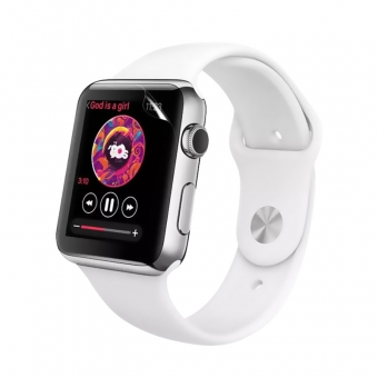 Apple watch serie 3 flexibele transparante nano tpu screen protector film 38 mm