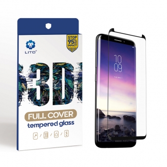 Samsung Galaxy S9 plus volledige cover gebogen gehard glas screen protector geval vriendelijk
