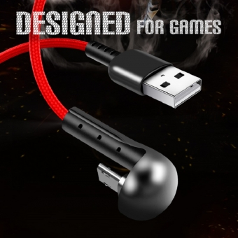 Hoogwaardige anti-fractuur elleboog laadlijn gevlochten nylon materiaal snelle USB-gameladerkabel