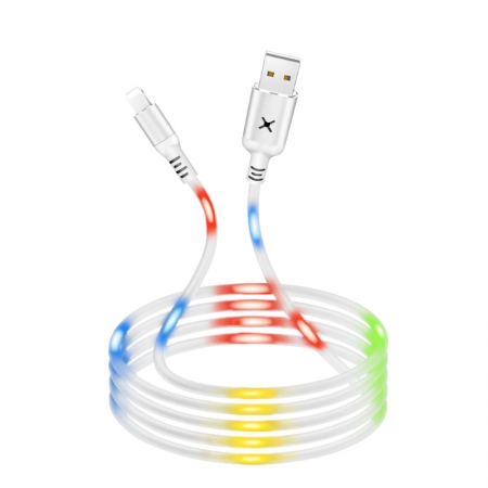 Spraakgestuurd gloeit Duurzame oplaadkabel USB Micro / I5 / Type C-kabel Snelle oplaadkabel 