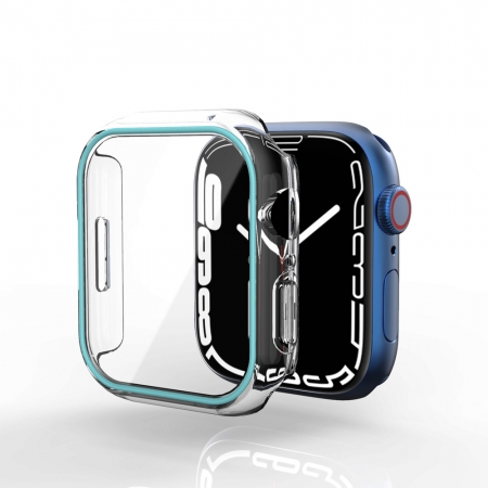 De nieuwste hot product lichtgevende horlogekast met schermbeschermer voor Apple Watch Series 7 41 mm 45 mm
 