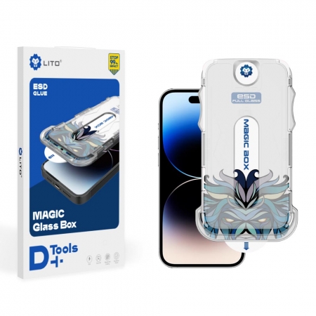 Groothandel Lito Magic Box D+ Tools HD volledig glazen schermbeschermer voor iPhone 