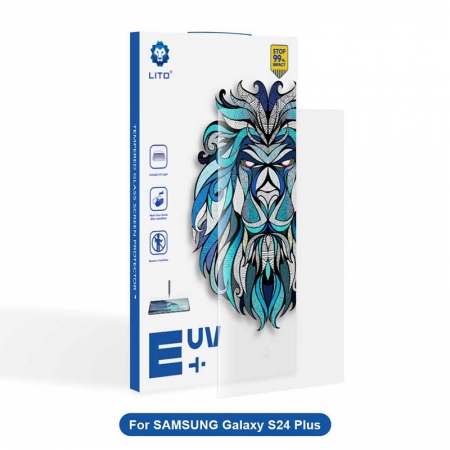 Lito 3D Full Cover UV-lijm gehard glas screenprotector voor Samsung Galaxy S24 Plus
         