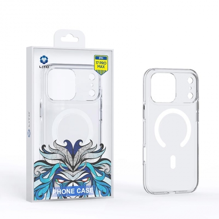 LITO magnetische transparante telefoonhoes, gemaakt met Duits Bayer PC-materiaal. 