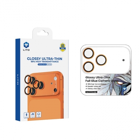 LITO glanzend ultradun cameraglas voor iPhone 17 Pro 