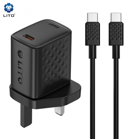 LITO LC18 30W GaN USB-C-telefoonlader & stroomadapter 