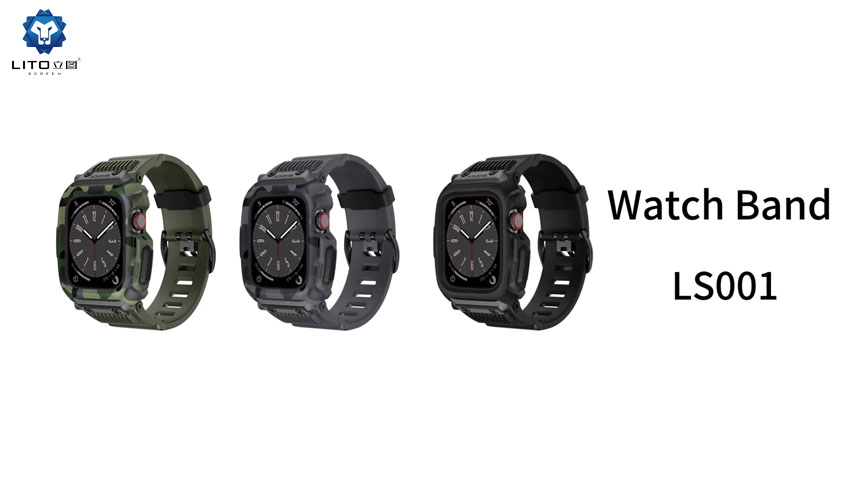 Lito Camouflage Design geïntegreerde horlogeband voor Apple Watch 9