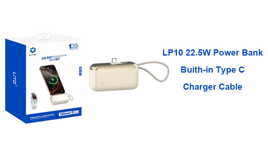 LITO LP10 Powerbank: overal draadloos stroom!