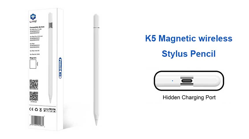 LITO K5 Palm Rejection Magnetische Draadloze Stylus Potlood