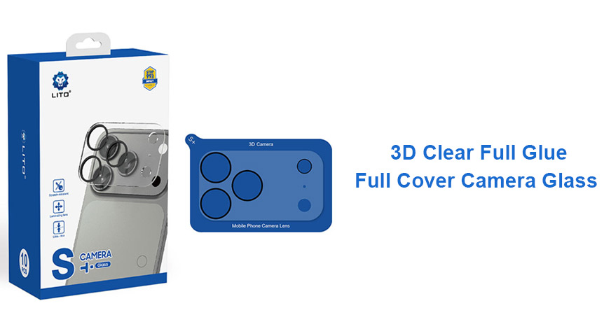 Lito 3D Clear Full Glue Full Cover Camera Glass