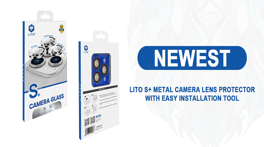 Lito S+ Metalen cameralensringbeschermer met gemakkelijke app
