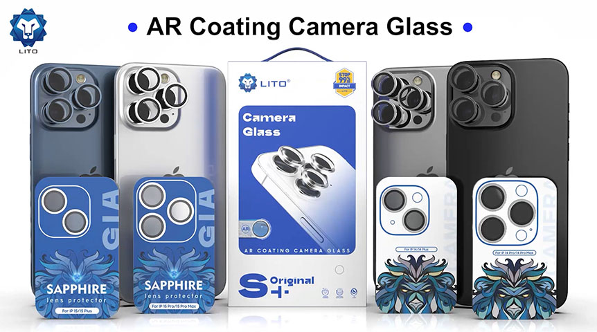 LITO S+ AR-coating metalen cameralensbeschermer voor iPhone-modellen