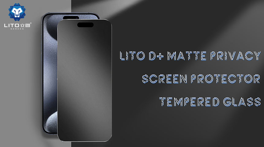 Bescherm uw privacy met Lito D+ Matte Privacy Screenprotector van gehard glas