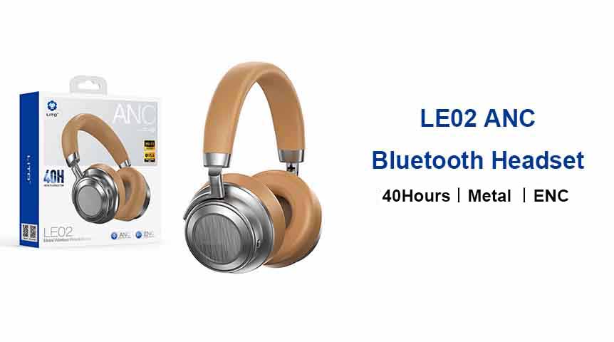 LITO LE02 Metalen ANC Bluetooth-headset