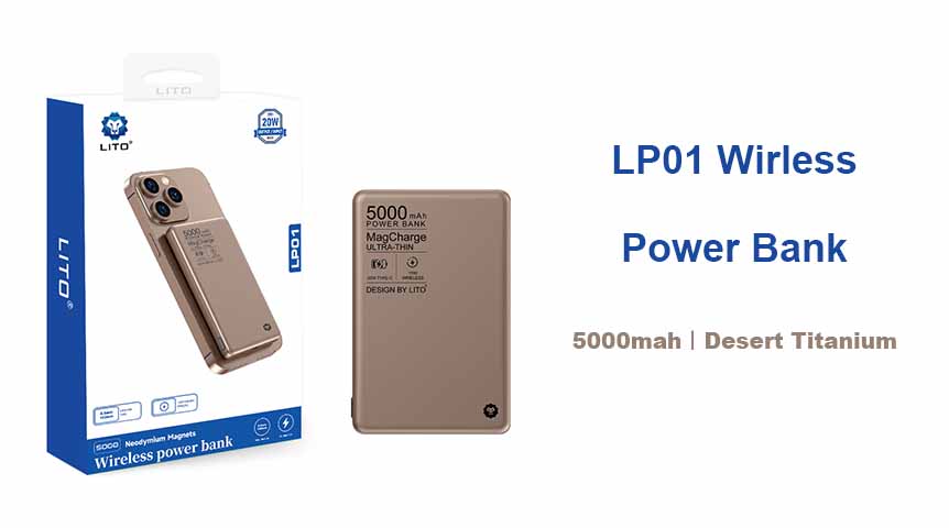 LITO LP01 draadloze powerbank voor iPhone 16-serie